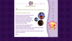What Sacredlotusclinic.com website looked like in 2020 (4 years ago)