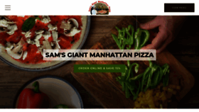 What Samsmanhattanpizza.com website looked like in 2020 (4 years ago)