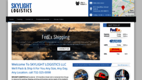 What Skylightlogistics.com website looked like in 2020 (4 years ago)