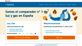 What Selectra.es website looked like in 2020 (4 years ago)