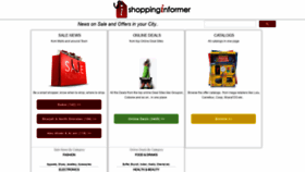What Shoppinginformer.com website looked like in 2020 (4 years ago)