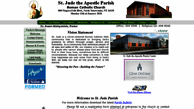 What Stjudetheapostleparish.org website looked like in 2020 (5 years ago)