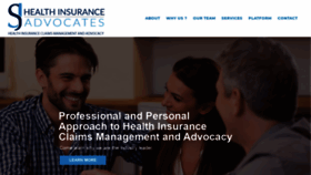 What Sjhealthinsuranceadvocates.com website looked like in 2020 (4 years ago)