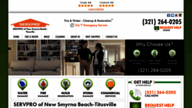 What Servpronewsmyrnabeachtitusville.com website looked like in 2020 (4 years ago)