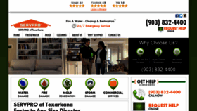 What Servprotexarkana.com website looked like in 2020 (4 years ago)