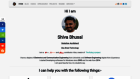 What Shivab.com website looked like in 2020 (4 years ago)