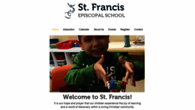 What Stfrancispreschool.org website looked like in 2020 (4 years ago)