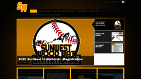What Sunwestbaseball.com website looked like in 2020 (4 years ago)