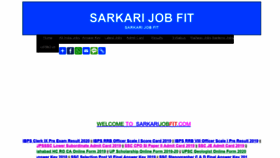What Sarkarijobfit.com website looked like in 2020 (4 years ago)