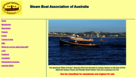 What Steamboat.com.au website looked like in 2020 (4 years ago)