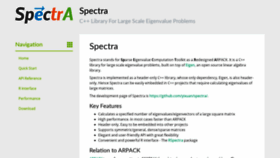 What Spectralib.org website looked like in 2020 (4 years ago)