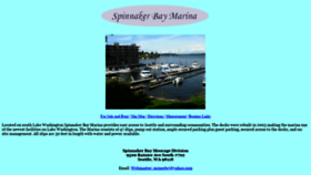 What Spinnakerbaymarina.com website looked like in 2020 (4 years ago)