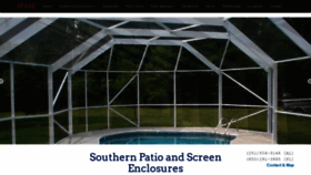 What Southernpatioandscreen.com website looked like in 2020 (6 years ago)