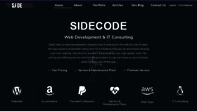 What Sidecode.io website looked like in 2020 (4 years ago)