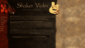 What Shakerviolin.com website looked like in 2020 (4 years ago)