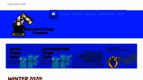 What Scriptwritingclasses.org website looked like in 2020 (4 years ago)
