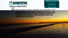 What Sandpiperhvac.com website looked like in 2020 (4 years ago)