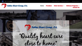 What Salineheartgroup.com website looked like in 2020 (4 years ago)