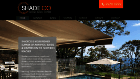 What Shadeco.com.au website looked like in 2020 (4 years ago)