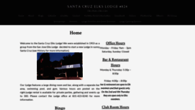 What Santacruzelks.org website looked like in 2020 (4 years ago)