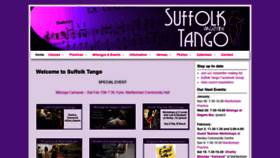 What Suffolktango.org.uk website looked like in 2020 (4 years ago)