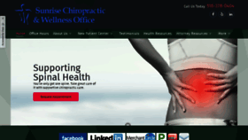 What Sunrise-chiropractic.com website looked like in 2020 (4 years ago)