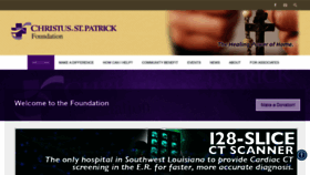 What Stpatrickfoundation.org website looked like in 2020 (4 years ago)