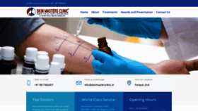 What Skinmastersclinic.in website looked like in 2020 (4 years ago)