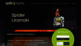 What Sushicompany.nl website looked like in 2020 (4 years ago)