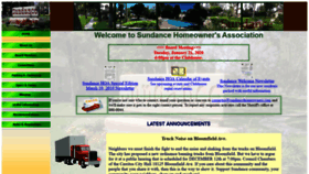 What Sundancehomeowners.com website looked like in 2020 (6 years ago)