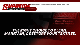 What Supremecleaningco.com website looked like in 2020 (4 years ago)