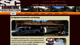 What Scsignatureconstruction.com website looked like in 2020 (4 years ago)