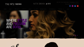 What Studio455salon.com website looked like in 2020 (4 years ago)