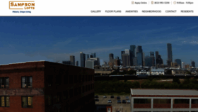What Sampsonlofts.com website looked like in 2020 (4 years ago)