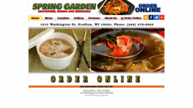 What Springgardengrafton.com website looked like in 2020 (4 years ago)