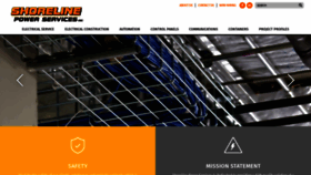 What Shorelinepowerservices.com website looked like in 2020 (4 years ago)