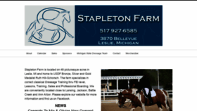 What Stapletonfarm.com website looked like in 2020 (4 years ago)