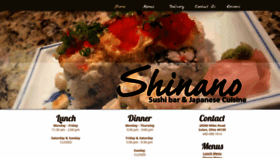 What Shinano-restaurant.com website looked like in 2020 (4 years ago)