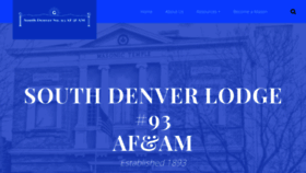 What Southdenver93.org website looked like in 2020 (4 years ago)