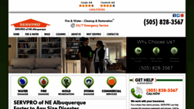 What Servpronealbuquerque.com website looked like in 2020 (4 years ago)