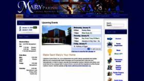 What Saintmaryparish.org website looked like in 2020 (4 years ago)