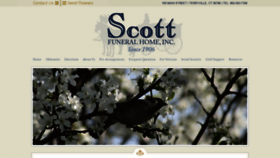 What Scottfuneralhomeinc.com website looked like in 2020 (4 years ago)