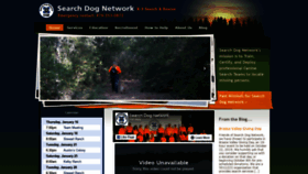 What Searchdogs.org website looked like in 2020 (4 years ago)