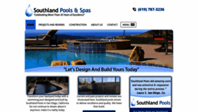 What Southlandpoolsandspas.com website looked like in 2020 (4 years ago)