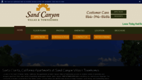 What Sandcanyonvillas.com website looked like in 2020 (4 years ago)
