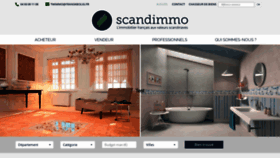 What Scandimmo.fr website looked like in 2020 (4 years ago)