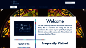 What Stsmaryandmatthew.com website looked like in 2020 (4 years ago)