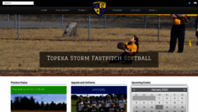 What Stormsoftball.org website looked like in 2020 (4 years ago)