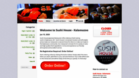 What Sushihousemi.com website looked like in 2020 (4 years ago)