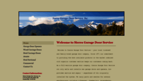 What Sierragaragedoor.com website looked like in 2020 (4 years ago)